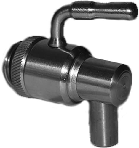 Rubinetto in Acciaio Inox 18/10 – Aisi 304 per Contenitori dell'Olio con Filetto Maschio da 1/2 Pollice - Beccuccio Rotante 360° Antigoccia, Prodotto in Italia
