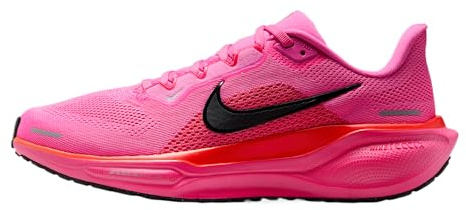 Nike Baskets Pegasus 41 pour Femme, Rose ludique/Noir cassé/Rose Hyper Rose/Pourpre Vif/Argent métallique, 44 EU