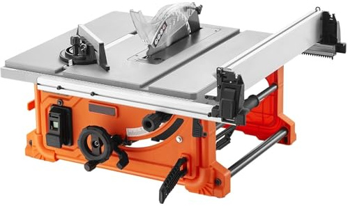 254mm 10inch Table Saw Electric Woodworking Cutting Machine with Dust Port 25in Rip Capacity for DIY Wood Plastics Cutting Precise Cutting