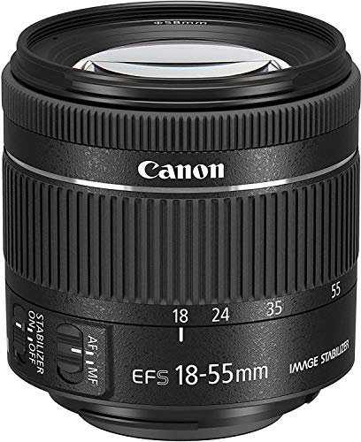 Canon EF-S 18-55mm f/4-5.6 IS STM Obiettivo, Nero