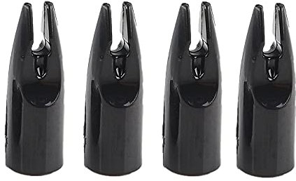 ZSHJG Bogenschießen Pfeil Nocke Kunststoff Nocke Pin Bunten Pfeil Schwanz Für 8mm Pfeil Welle 50 Stücke (schwarz)