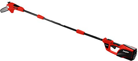 Energizer - Élagueuse Électrique sur Perche Sans Fil 40V - Longueur Guide 20 cm et Perche 196 cm - Vitesse d’Avancement 7m/s - Robuste et de haute qualité- Outillage Jardin et Buissons - EZ40VELPN