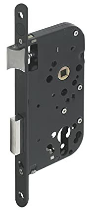 Yale Serratura da incasso con foro per cilindro, asse 40 mm, baule da 148 mm, cassetta di sicurezza reversibile con testa rotonda, ideale per porte d'ingresso, servizio e locali sensibili, colore