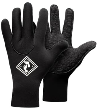 Two Bare Feet Kids 2.5mm Superstretch Wetsuit Gloves – Thermal Neoprene Gloves for Maximum Flexibility & Warmth, Ideal for Surfing, Swimming & Watersports, Durable & Comfortable Fit (Large)