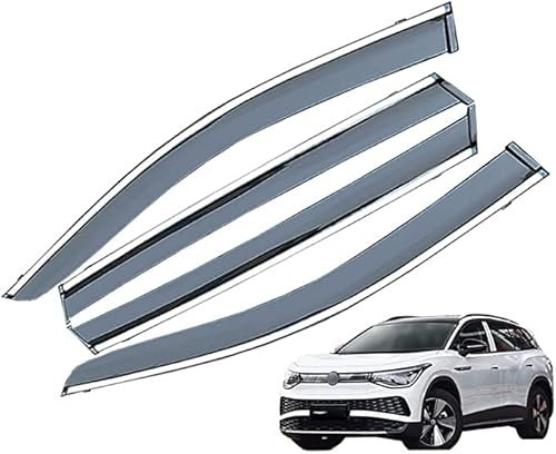 Juego de 4 Deflectores de Viento, Protector de Nieve para Lluvia Y Sol de Baja Acumulación de Calor para Reemplazo de Automóviles para Volkswagen VW ID.6X PRO