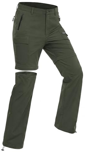 Wespornow Pantalon Randonnee Femme Ete Outdoor Trekking Pantalons Zip Off Séchage Rapide Respirant Escalade Camping Shorts Pantalon de Montagne | Léger, respirant, séchage rapide, résistant à l'eau, poignets enroulés et réglables, pour l'extérieur, safari