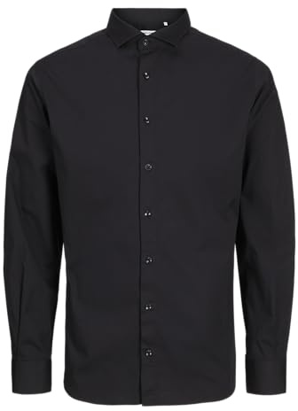JPRBLAJAXON - Maglietta Elasticizzata L/S Noos, Nero, M