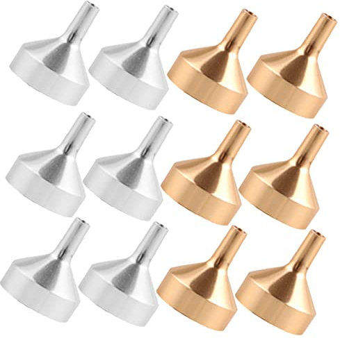 TOPBATHY 36 Stk Trichter Aus Metall Kit Zur Parfümherstellung Kleine Nachfülltrichter Für Flaschen Parfüm-nachfüllwerkzeug Mini-parfums Trichter Für Miniflaschen Eloxiertes Aluminium