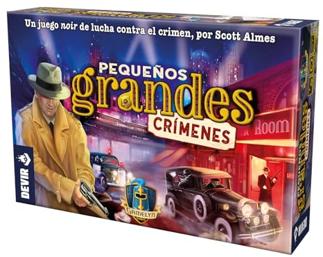 Devir - Pequeños Grandes Crímenes, Juego de Mesa de Deducción e Investigación, Modo Solitario y Cooperativo, 3 Modos de Juego Diferentes (BGPGCSP)