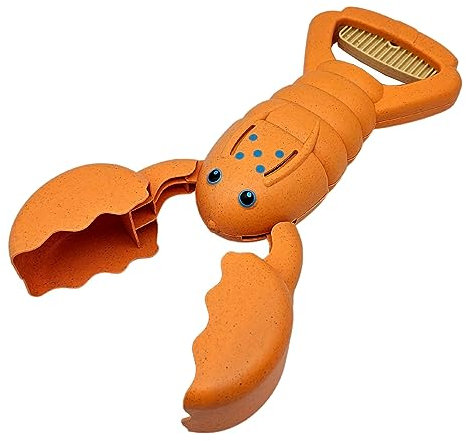 alldoro 63172 Sandgreifer Hummer orange, robustes eco Sandspielzeug für Kinder, Sandkasten-Krabbe, leicht & einhändig bedienbar, 34 cm