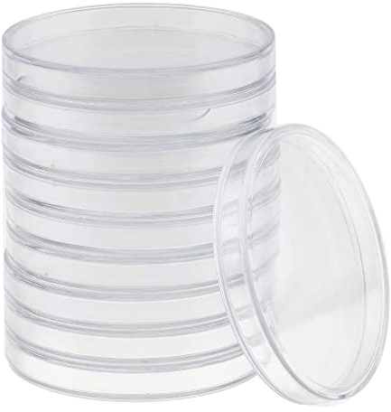 pistro Lot de 10 boîtes de rangement pour capsules - 65 mm