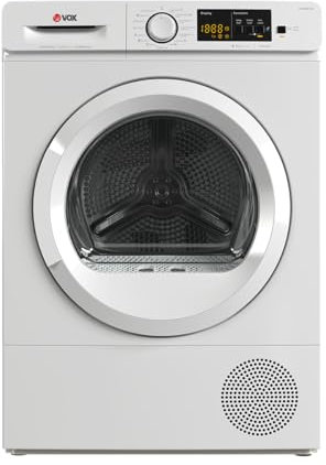 Vox THP815T1A Secadora de BOMBA DE CALOR 8 Kg / 15 Programas/Silenciosa/Bajo Consumo/Puerta Grande [Clase de eficiencia energética B] [Clase de eficiencia energética A]