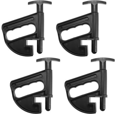 X AUTOHAUX 4pcs Car Tire Changer Bead Clamp Drop Center Tool Auto Tire Changing Tools Rim Bead Clamp Wheel Tyre Rim Removal Tool Black