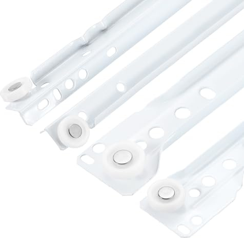 uxcell 1 Pair Drawer Slides, 22 Inch Drawer Slide Heavy Duty Side Bottom Mount Drawer Glides Replacement for Cabinet Dresser Drawers