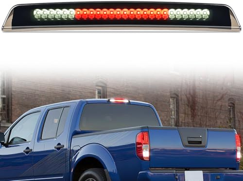 Nilight Third Brake Light Tail High Mount 3rd Stop Cargo Reverse Lights Smoked Lens Compatible with Nissan Titan 2004-2015 Nissan Frontier 2005-2016 Pickup Truck Rear Cab Lamp