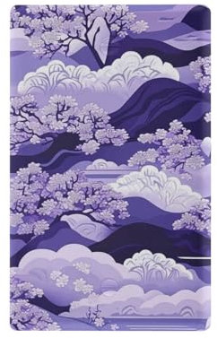 Lavender Japanese Style Decorative Decora Wall Plate Cute Light Switch Cover Plate Decorative tapa para interruptor de luz Unused Outlet Cover