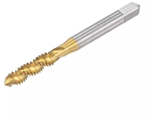 Helilyco 1/4–20 UNC Taraud fileté à cannelure hélicoïdale HSS haute vitesse plaqué acier rapide, 3 cannelures, coupe à droite pour aluminium, acier inoxydable, moules, fraiseuses CNC