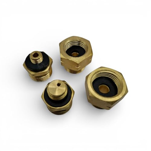 DN Autogas Parts Set di 4 adattatori per bombole di gas GPL, adattatori europei per regolatore tedesco G.12/KLF