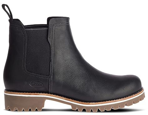 Chaco Women's Fields Chelsea Waterproof Boot, Black, 6.5