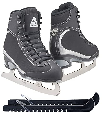 Jackson Ultima Softec Vista Women's/Girls Figure Ice Skates - Womens Size 8.0 Bundle with Guardog Skate Guards