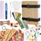 Aisny Blumenpresse, Professionelles Blumenpress Set Blumenkonservierungsset 6 Lagiges Blumenpress Set für Erwachsene Und Kinder Tolles Geschenk für Kunsthandwerksliebhaber Inklusive 4 Geschenkpapier
