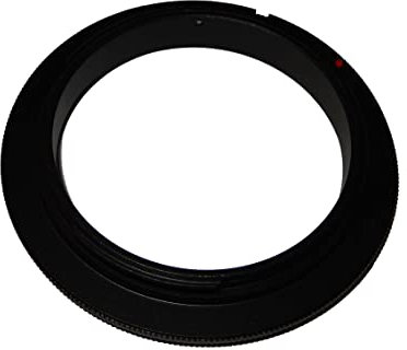 vhbw 52 mm Retroadapter kompatibel mit Canon EOS Kiss X7i, Rebel SL1, Kiss X8i Kamera - Umkehrring für 52 mm Objektiv