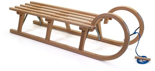 HolzFee Baran S 120 Hörnerschlitten Schlitten Buche Hartholz