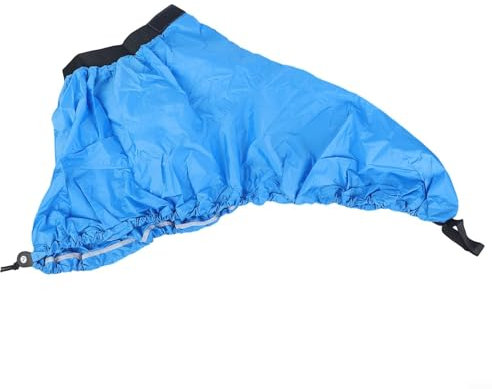 BlissfulAbode Kajak-Sprührock, Deckabdeckung, Kajak, Kanu, Boot, Spraydeck, Spritzdeck, Cockpit-Abdeckung, verstellbar, Sport, wasserdicht, Nylon, Kajak-Sprührock, Deck, Sprayskirt Abdeckung (M blau)