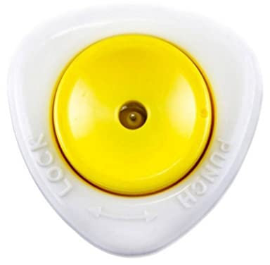 Egg Punch Egg Piercer Egg Hole Puncher Pricker Kitchen Tool Semi-Automatic with Safety Lock White Yellow Boiled Egg Piercer Egg Piercer Egg Hole Puncher Egg Pricker