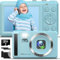 Digitalkamera 4K Fotokamera 64MP - mit 32 GB Speicherkarte Digital Camera16X Digitalzoom Einfache Tragbare Fotoapparat und wiederaufladbare 2 1200mAh Batterien für Kinder Teenager Senioren Anfänger