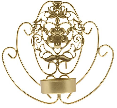 Hemobllo Kerzenständer Dekorative Wandleuchter Kerzenhalter Metall Wandmontierter Kerzensockel Rustikale Wohnkultur Für Wohnzimmer Schlafzimmer Küche