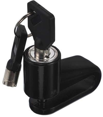 SOLUSTRE Candado de Freno de Disco Antirrobo para Scooter Eléctrico y Bicicleta, Aleación de Zinc Resistente con Llaves, Fácil y Protección contra Taladros