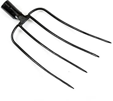 TOP TOOLS Dunggabel Mistgabel Heugabel Spatengabel Forke Gabel 4 Zinken Runde Dülle