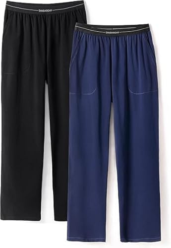 DAVID ARCHY Men's Pyjamas Lounge Pants Men's Loungewear, Breathable and Comfortable Loungewear Bottoms