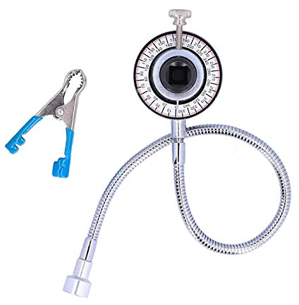 Medidor de Ángulo de Torsión, Llave de Accionamiento de 1/2 Pulg. Medidor de Ángulo Comprobador de Rotación de 360​​° Medidor de Llave de Ángulo con Brazo de Abrazadera Flexible