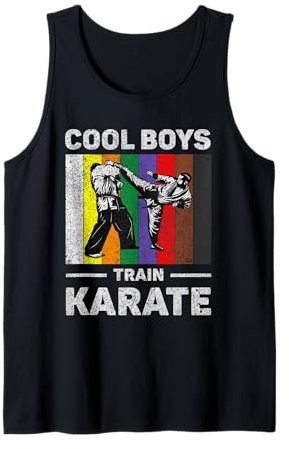 Coole Train Karate Vintage-Taekwondo-Karate für Jungen Tank Top