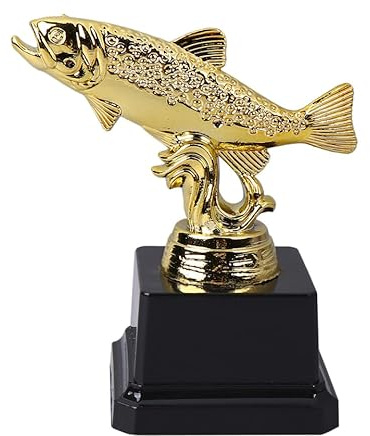 Happyyami Trophée De Poisson Plastique 4.53 X 3.94 X 2.95 Pouces Trophée De Récompense Créative pour Enfants Concours De Pêche Et Activités Sportives