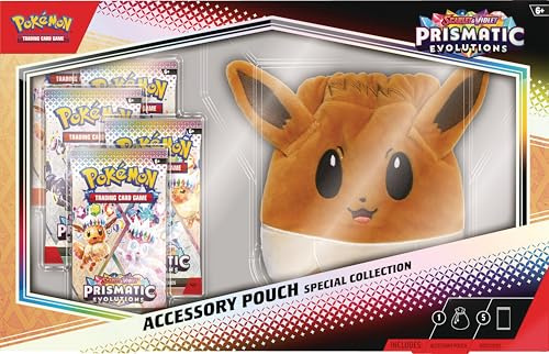 Pokémon TCG: Scarlet & Violet—Prismatic Evolutions Accessory Pouch Special Collection (5 Booster Packs & Accessory Pouch)