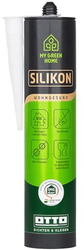 My Green Home Silikon 300ml Transparent - Für Fugen innen & außen - Sicher gegen Schimmel & ideal für Bad, Küche & Wohnbereich - Geruchs- & Schadstoffarm