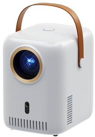 Delgeo Proiettore Mii Portale Full HD 1080P Support, proiettore Bluetooth WiFi 5G con zoom 50, proiettore LED AtiDut Mii Home Cinema 150000H per iOS Android PS5 HDMI USB PC