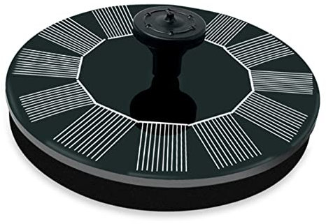 CIYODO Fuente Solar Fuente De Agua Jardín Fuente De Estanque Solar Pequeño Mini Flotante Fuente De Exterior Negro