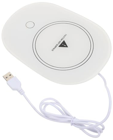 FUNNETOYU Calentador De Tazas USB 55 °c Posavasos Calefactor Eléctrico Compacto para Oficina y Hogar Práctica Montaña Rusa Calefactora Portátil