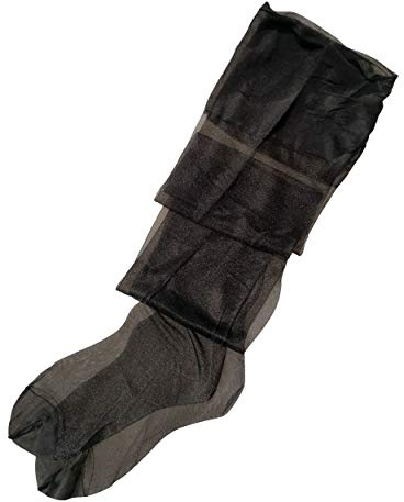 TVRtyle Women’s 10 Denier Vintage Thigh High See Through Non-stretch RHT Silk Stocking 928 (Medium)