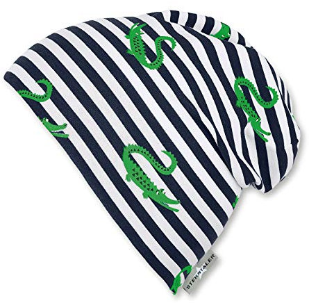 Sterntaler Jungen Slouch 1622032 Beanie-Mütze, Blau (Marine 300), Large (Herstellergröße: 55)