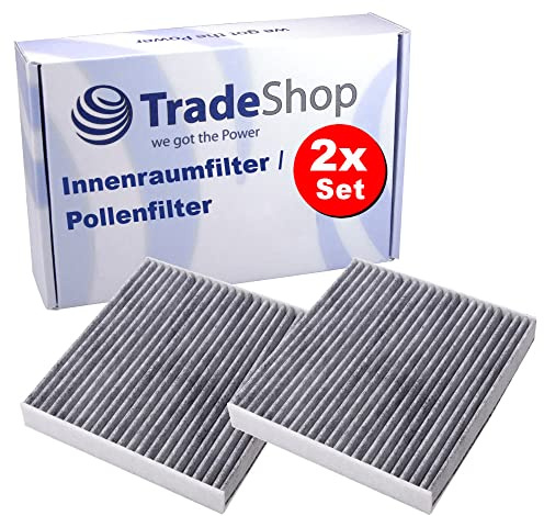 2x Trade-Shop Innenraumfilter/Pollenfilter/Aktivkohlefilter für Toyota RAV 4 IV, Sienna, Tundra Pick-up, Urban Cruiser, Venza, Verso, Verso S