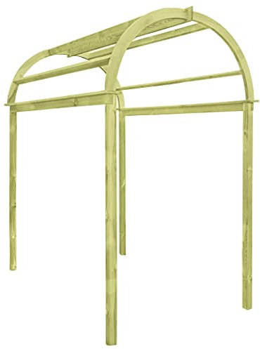 Keketa Arco de jardín pérgola enrejado, arcos de rosas para rosas y plantas trepadoras, arco de jardín para jardín, entrada, arco de madera de pino impregnada, 125 × 150 × 235 cm