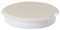 Pack of 4 Hinge Hole Cover Caps - White 35mm