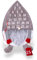 Plush Gonk Fill Christmas Treat Advent Calendar 1-25 Countdown To Christmas (Grey)