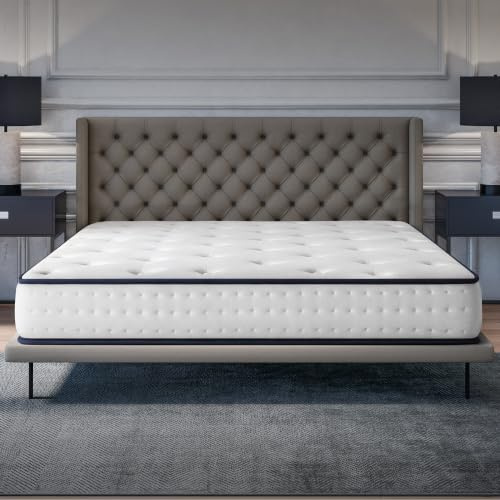 COSMOS - Upsilon - Matelas 150x200-21 cm | Mémoire de Forme + Blue Latex - Confort Mi-Ferme - 7 Zones - Réversible - Hypoallergénique - Soutien Équilibré