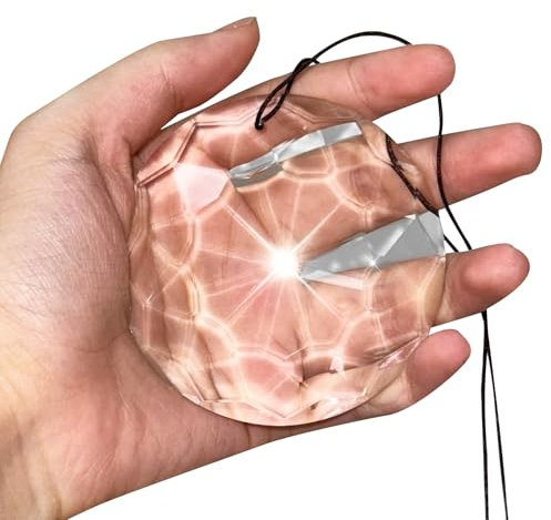 Attrape Soleil Cristal Suspendu, Suncatcher, Attrape-Soleil, Clear Crystal Ball, Prisme Suspendu Suncatcher pour Fenêtre, Cadeaux, Décoration De Jardin